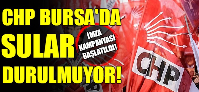 CHP Bursa'da sular durulmuyor!