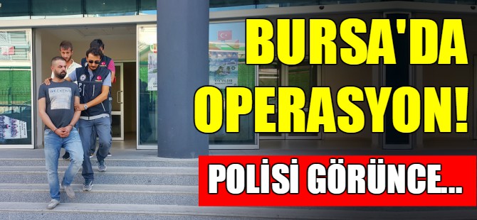 Bursa'da polis baskını!