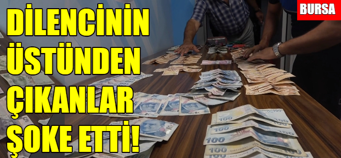 Bursa'da dilenci operasyonu