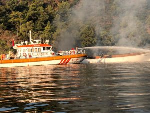 Teknede yangın: 1 ölü, 4 yaralı