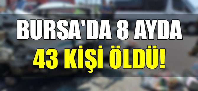 Bursa'da 43 can kaybı