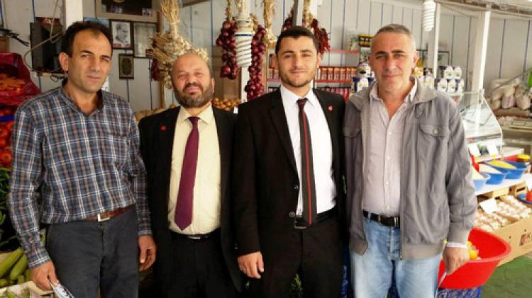 Saadet Partisi adayları, esnaf ziyareti yaptı