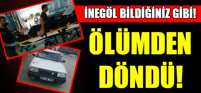 İnegöl'de liseli genç ölümden döndü