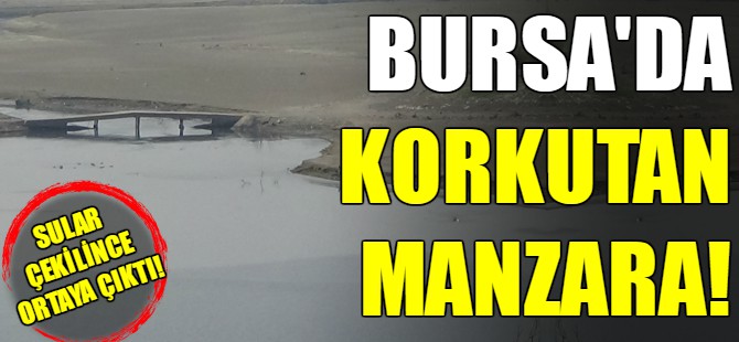 Boğazköy barajında korkutan manzara