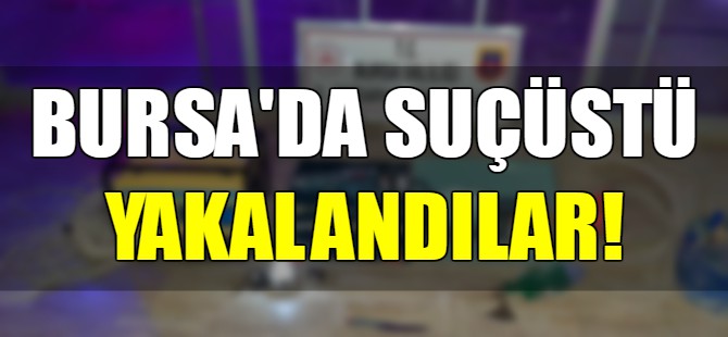 Bursa'da define ararken yakalandılar!