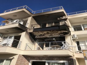 Didim'de müşteri oteli yaktı