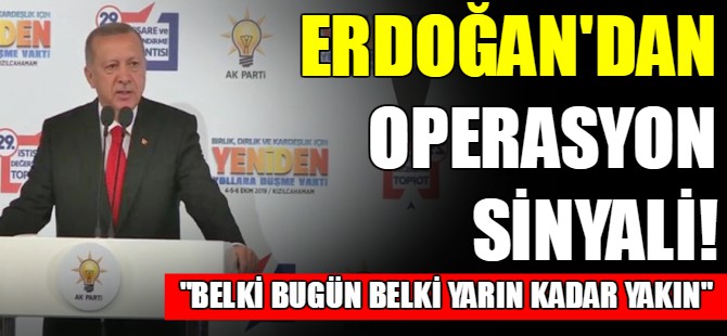 Erdoğan'dan Fırat'ın doğusuna harekat açıklaması!