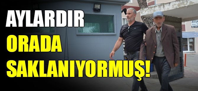 Aylardır orada saklanıyormuş