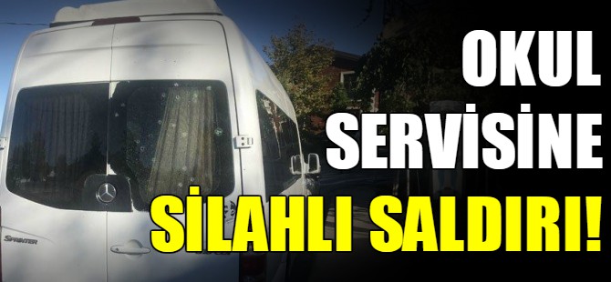 Okul servisine akılalmaz saldırı!