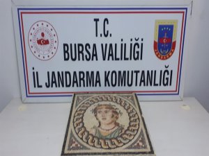 Bursa'da mozaik tablo ele geçirildi