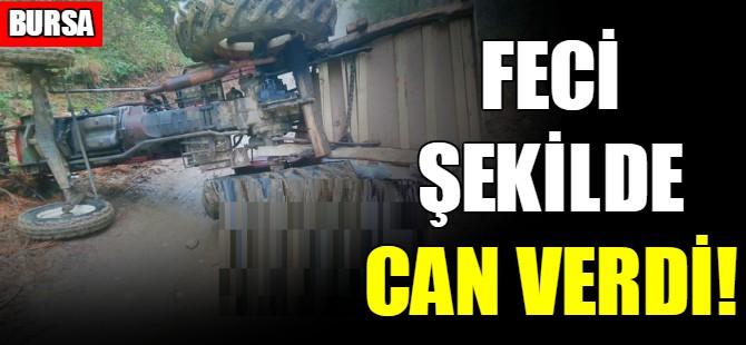 Traktörün altında kaldı!