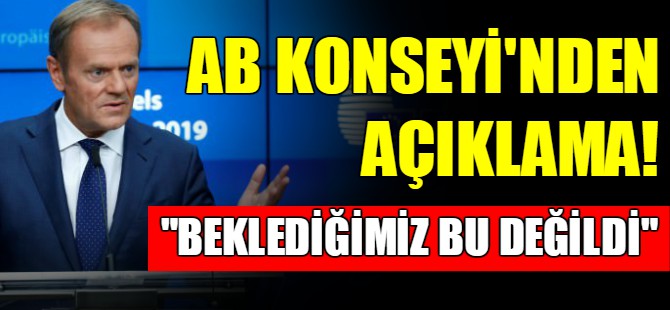 AB Konseyi’nden açıklama