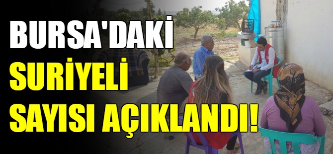 Bursa'nın yüzde 6'sı Suriyeli