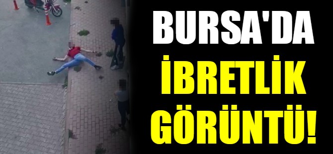 Bursa'da ibretlik görüntü