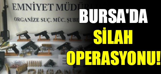 Bursa'da silah operasyonu