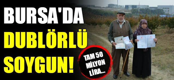 Bursa'da dublörlü soygun