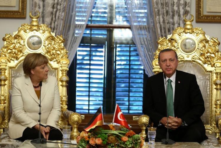 Erdoğan Merkel ile görüştü