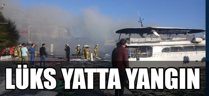 Lüks yatta yangın