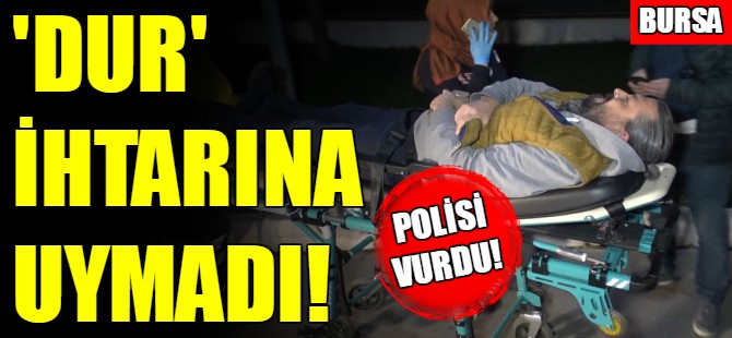 Bursa'da polisi vurdular