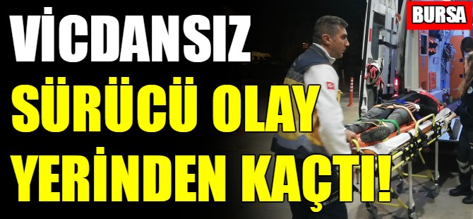 Bursa'da motosikletli kurye yaralandı
