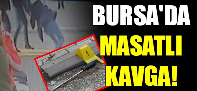 Bursa'da masatlı kavga!
