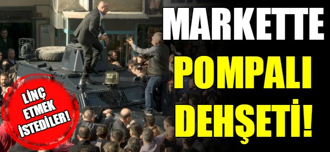 Markette pompalı dehşeti!