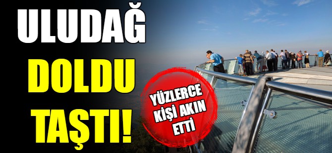 Uludağ'da hafta sonu yoğunluğu
