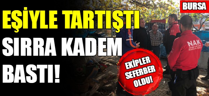 Eşiyle tartışan adam sırra kadem bastı