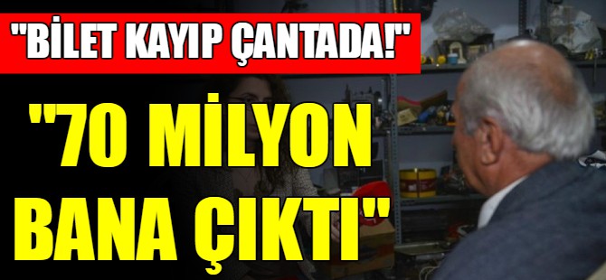 '70 milyon TL bana çıktı'