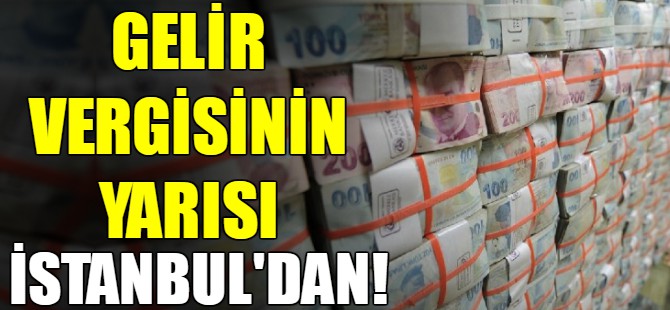 Gelir vergisinin yarısı İstanbul’dan
