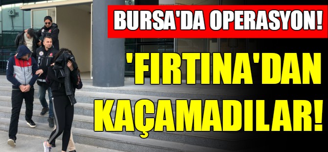 "Fırtına"ya yakalandı!