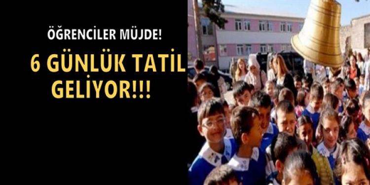 6 günlük tatil geliyor!