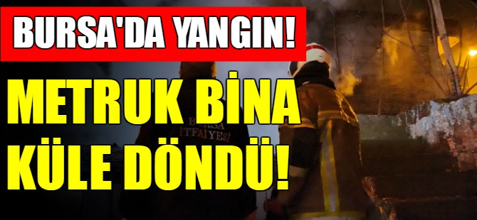 Bursa'da korkutan yangın