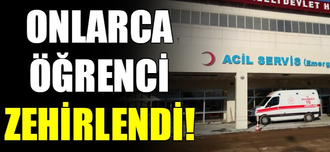 Onlarca öğrenci zehirlendi!