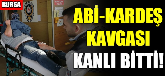 Abi kardeş kavgasında kan aktı