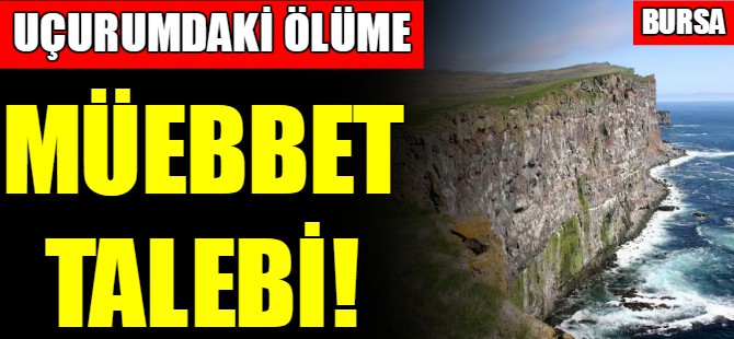 Uçurumdaki ölüme müebbet talebi