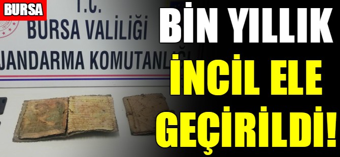 Bursa'da İncil operasyonu