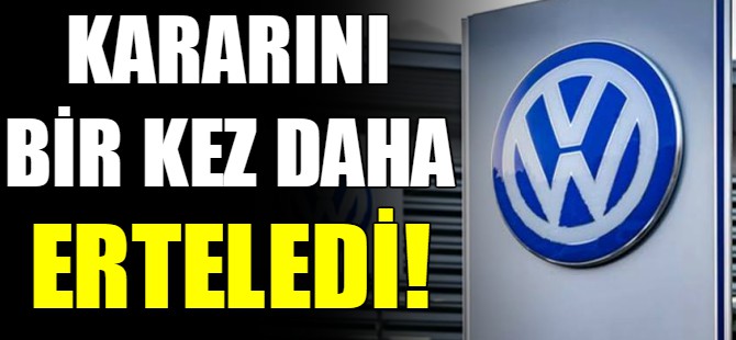 Volkswagen'den Türkiye kararı