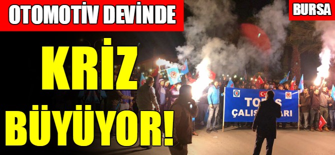 TOFAŞ işçileri eylemde