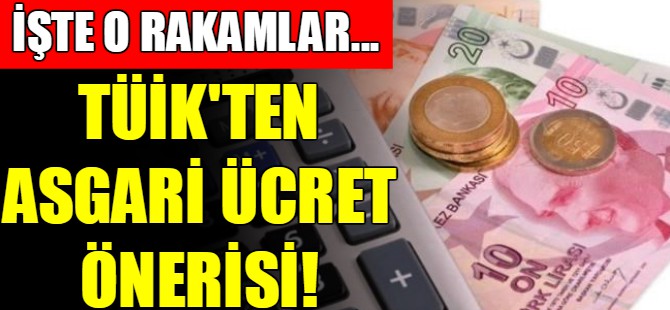 TÜİK asgari ücret önerisini açıkladı