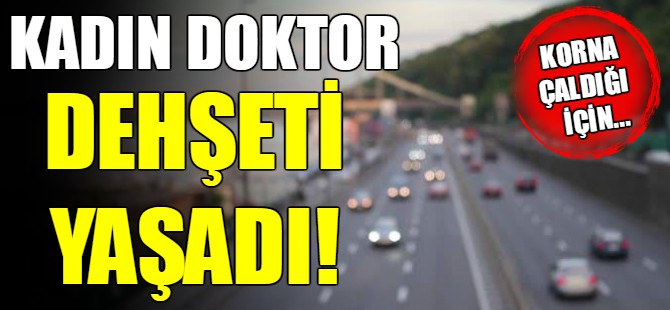 Kadın doktora otoyolda darp