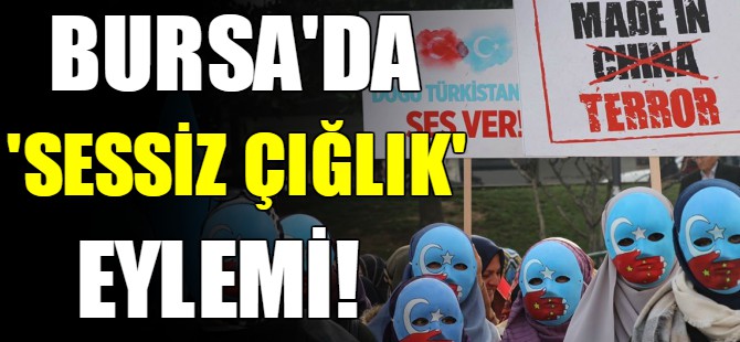 Bursa'da Doğu Türkistan eylemi