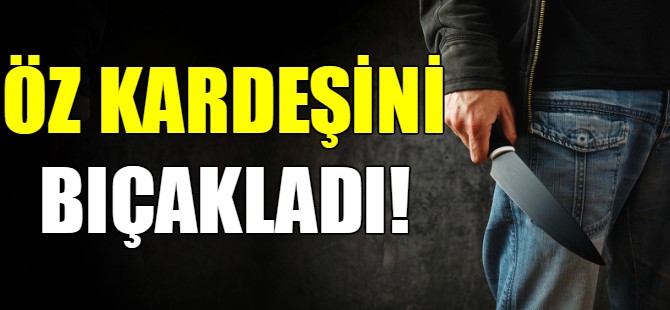 Kardeşini öldürdü