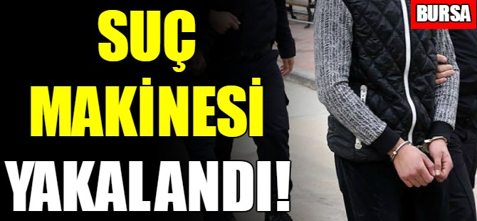 Suç makinesi yakalandı