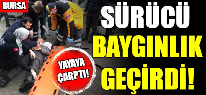 Bursa'da yayaya çarptı!