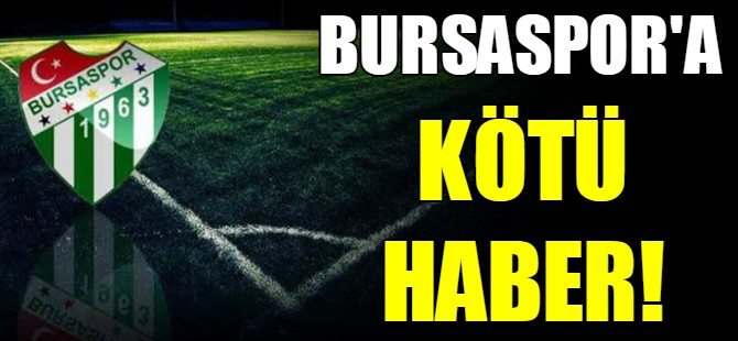 Bursaspor’a PFDK’dan ceza