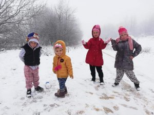 İznik’te kar yağışı etkili oldu