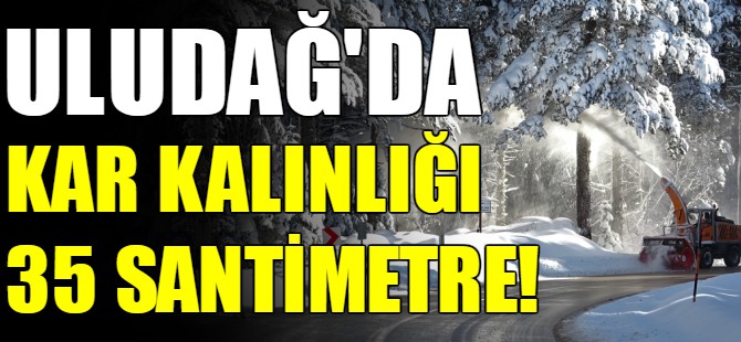 Kar kalınlığı 35 santimetre oldu