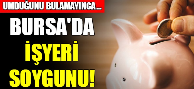 Bursa'da işyeri soygunu