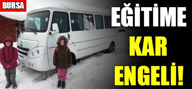 Eğitime kar engeli